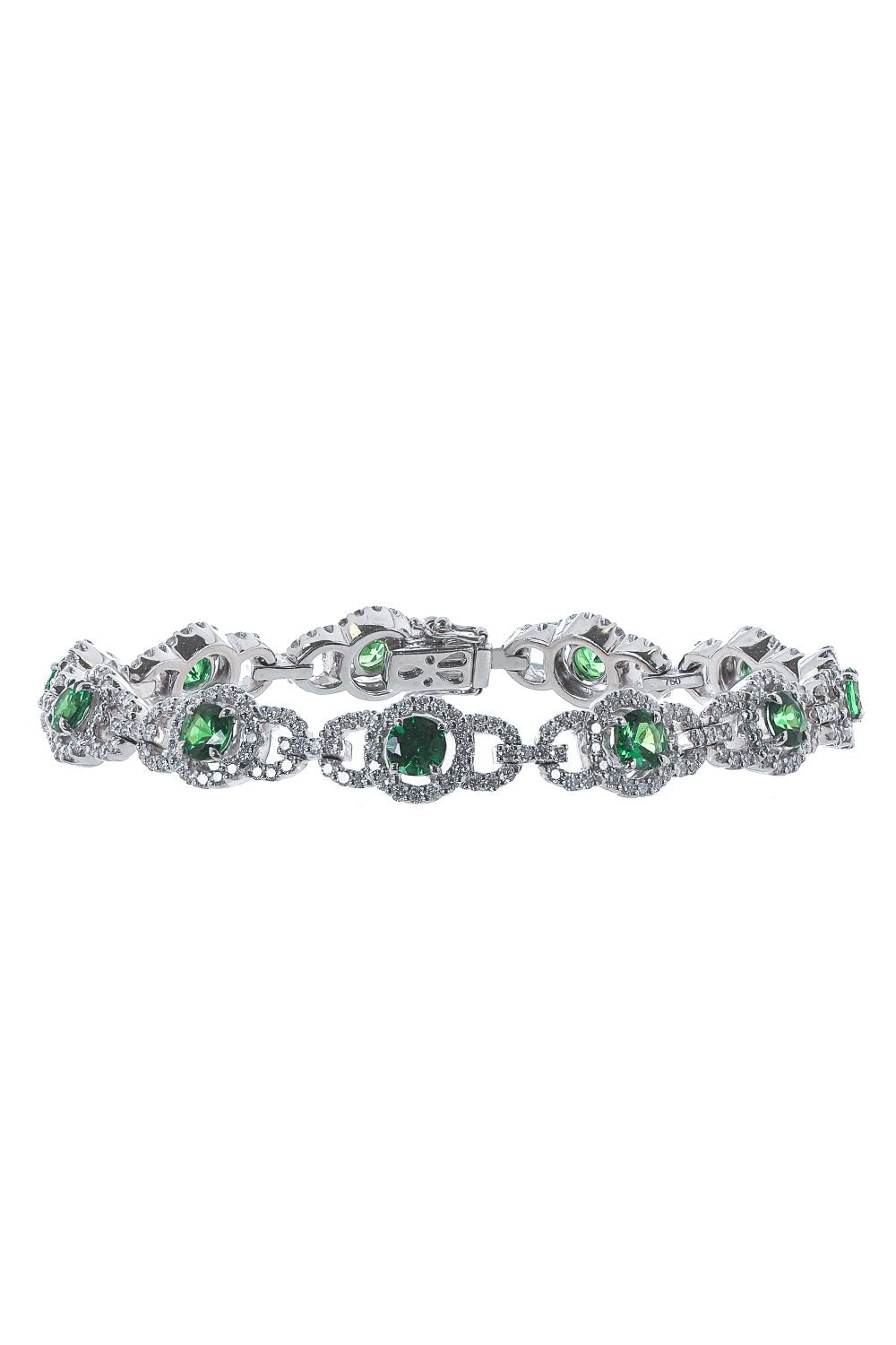 ALEXANDER LAUT-Tsavorite Diamond Bracelet-WHITE GOLD