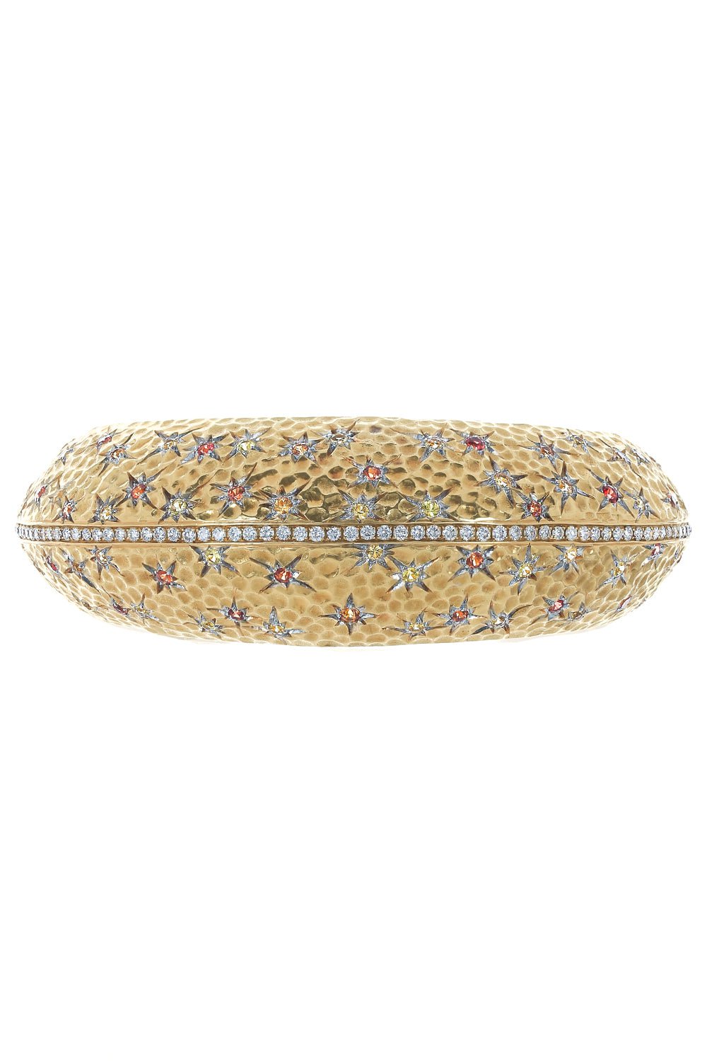 ALEXANDER LAUT-Diamond Sapphire Bangle Bracelet-YELLOW GOLD