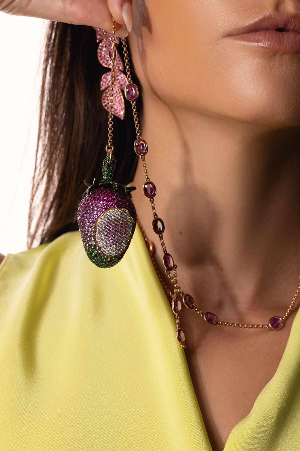 ALEXANDER LAUT-Strawberry Necklace-YELLOW GOLD