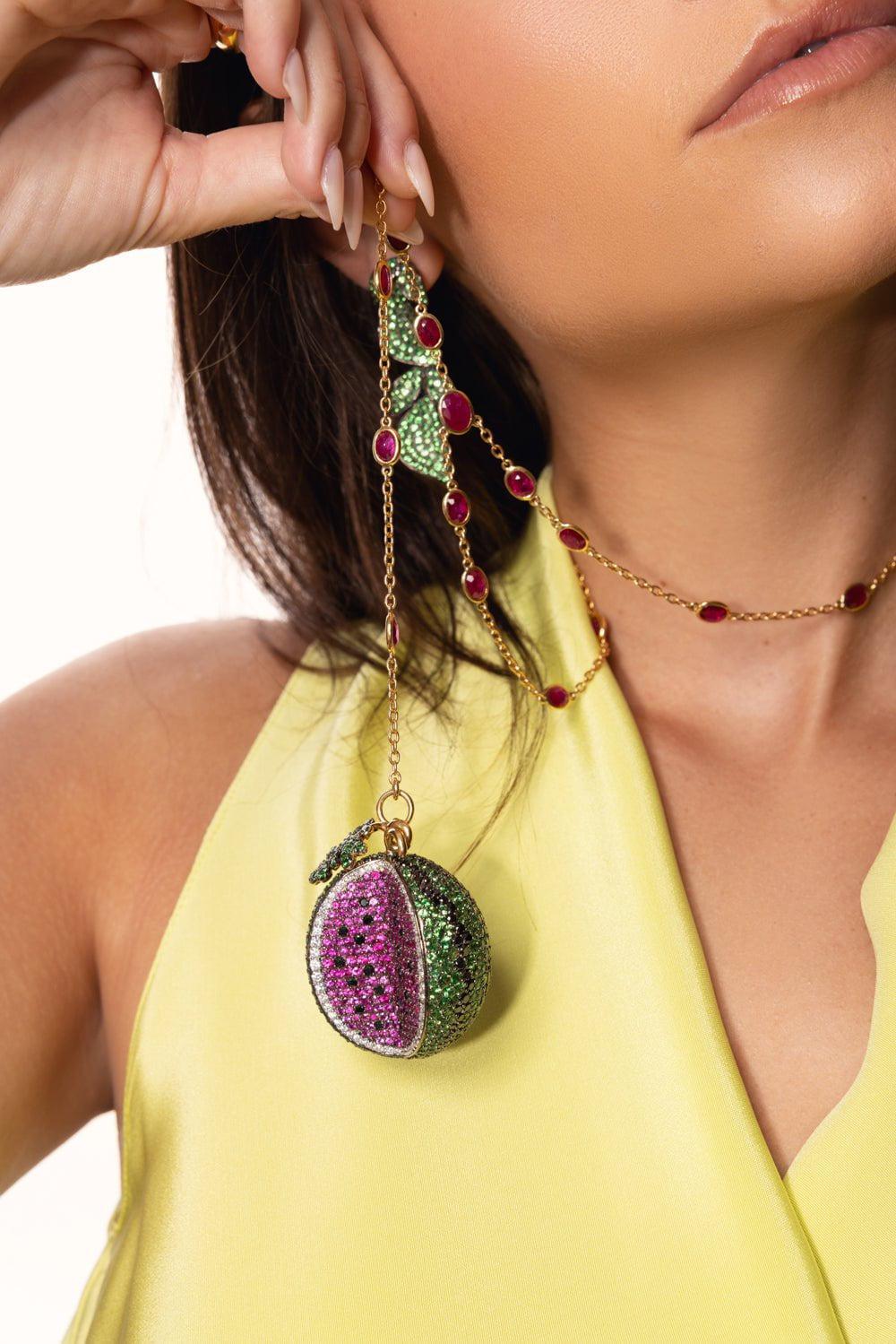 ALEXANDER LAUT-Watermelon Necklace-YELLOW GOLD