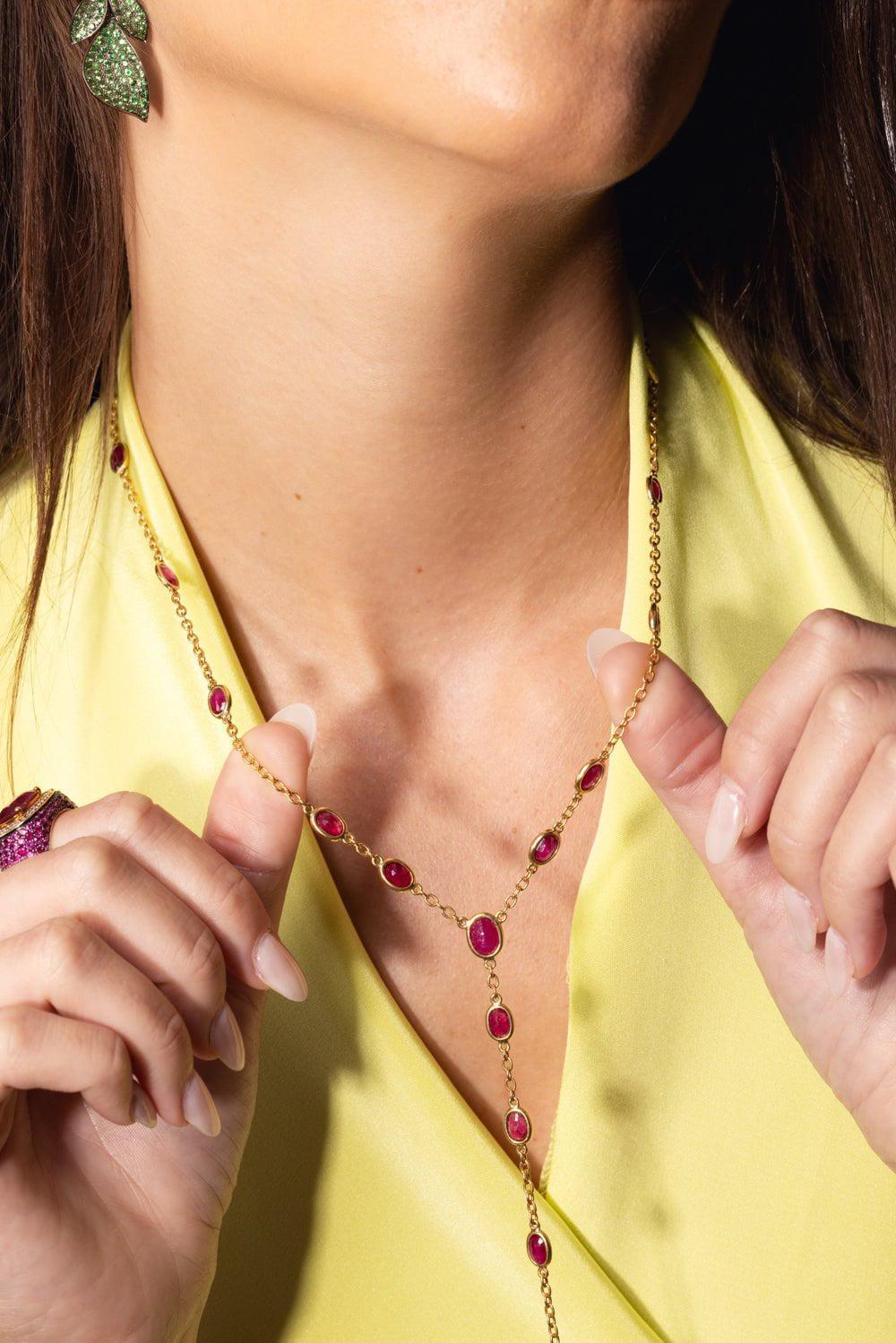 ALEXANDER LAUT-Watermelon Necklace-YELLOW GOLD