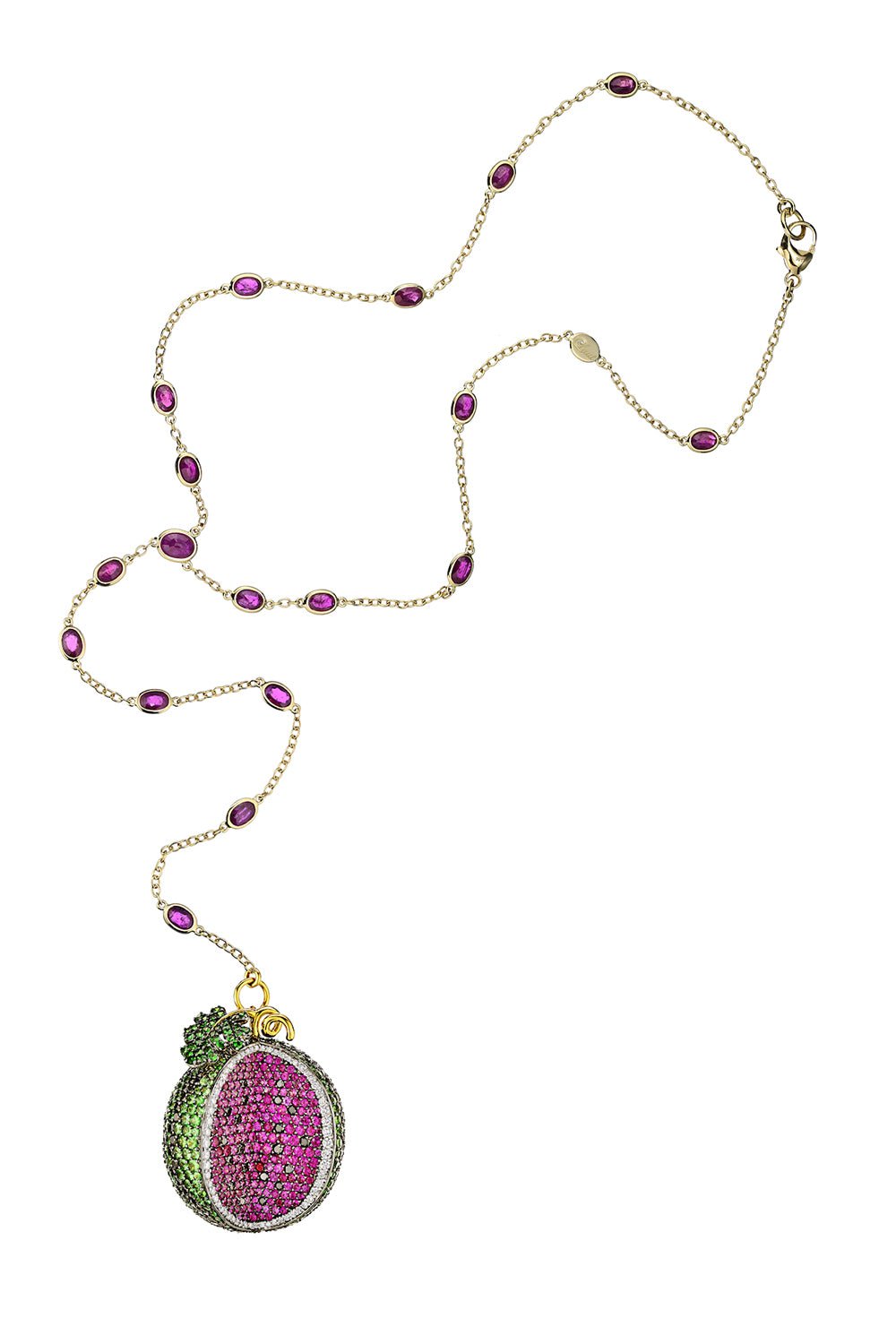 ALEXANDER LAUT-Watermelon Necklace-YELLOW GOLD