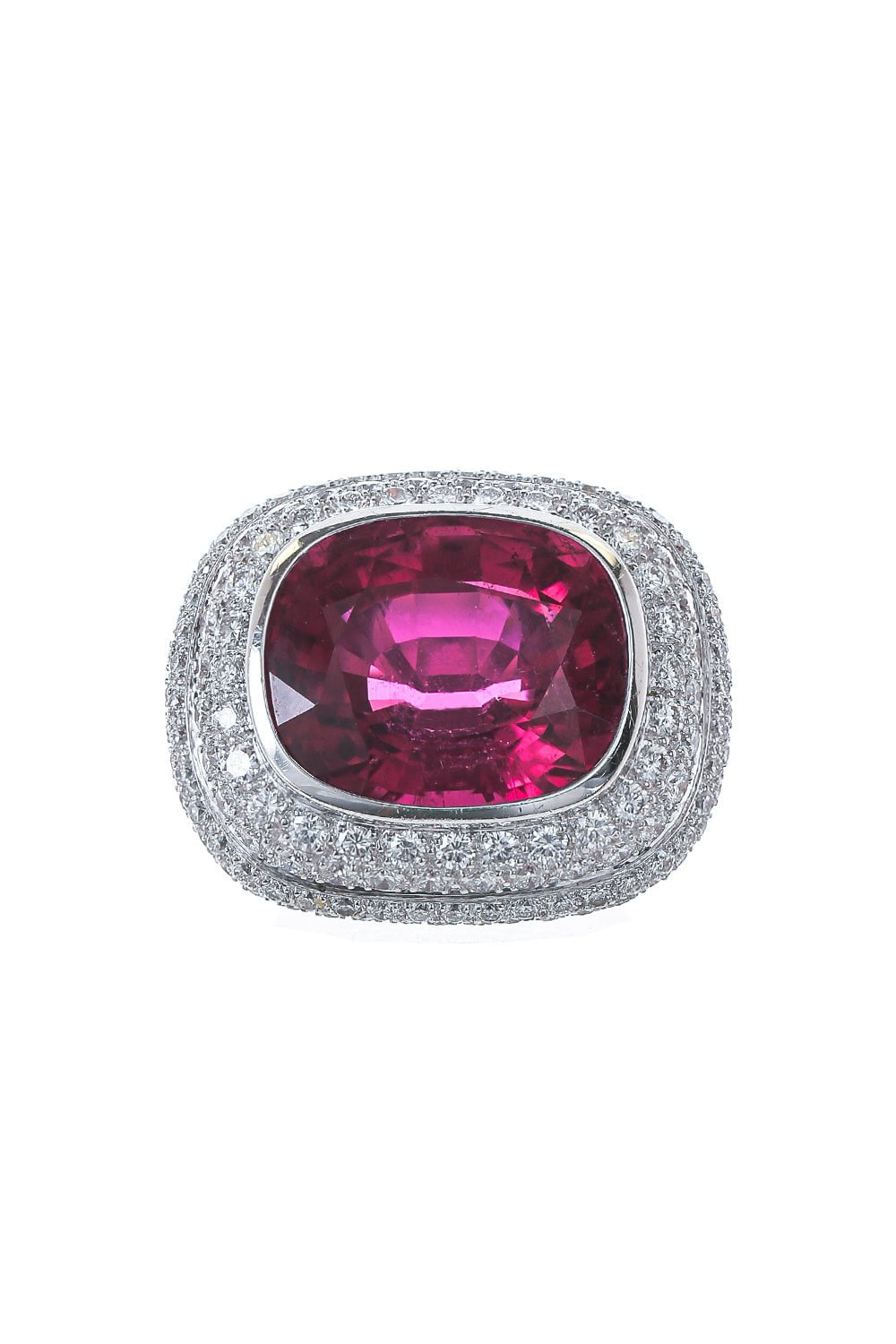 ALEXANDER LAUT-Tourmaline Diamond Ring-WHITE GOLD