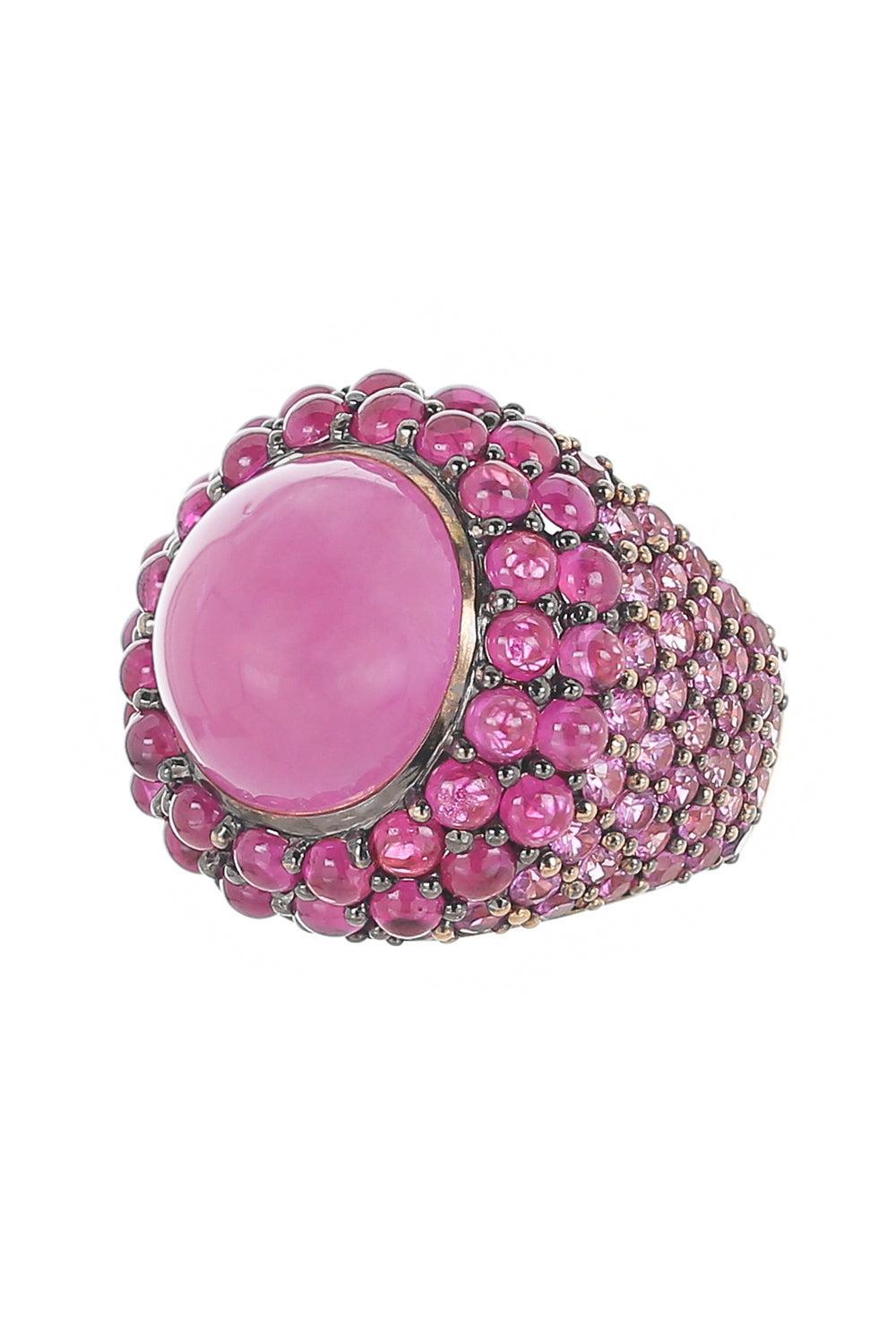 Ruby Pink Sapphire Ring-YELLOW GOLD-7.25-JEWELRYFINE JEWELRING-ALEXANDER LAUT
