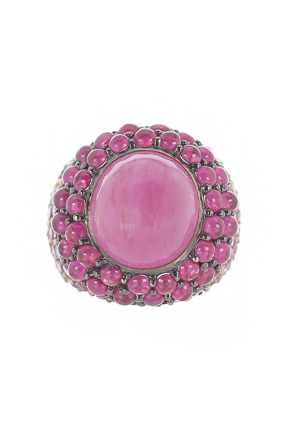 Ruby Pink Sapphire Ring-YELLOW GOLD-7.25-JEWELRYFINE JEWELRING-ALEXANDER LAUT