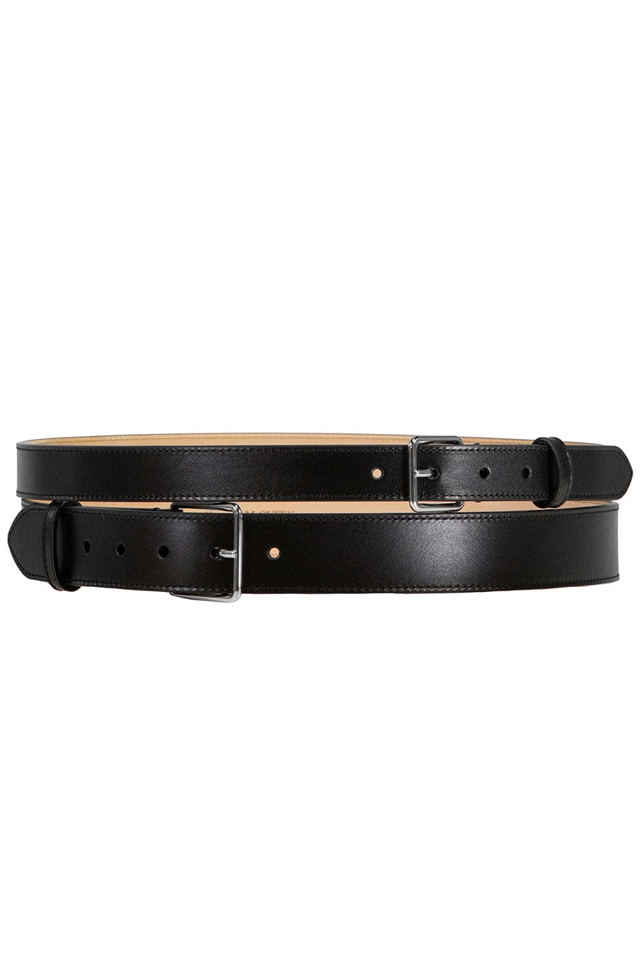 ALEXANDER MCQUEEN-Double Long Belt - Black-