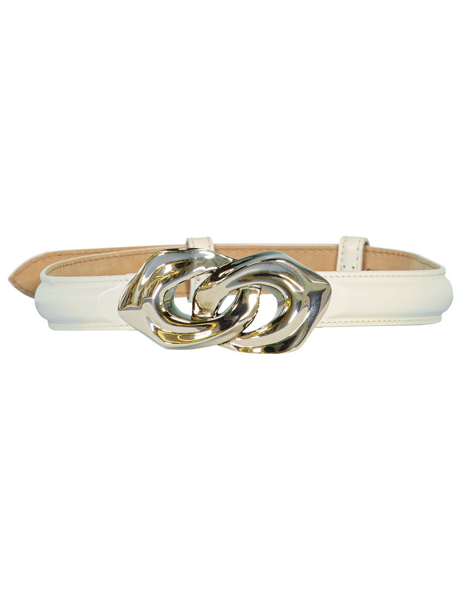 ALEXANDER MCQUEEN-Sculptural Link Belt - Ivory-