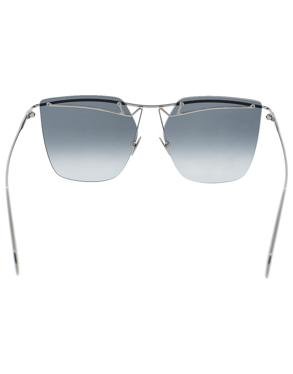 ALEXANDER MCQUEEN-Tinted Rimless Bar Sunglasses-GREY