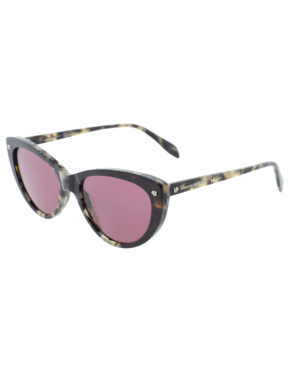 ALEXANDER MCQUEEN-Violet Cat Eye Sunglasses-VIOLET