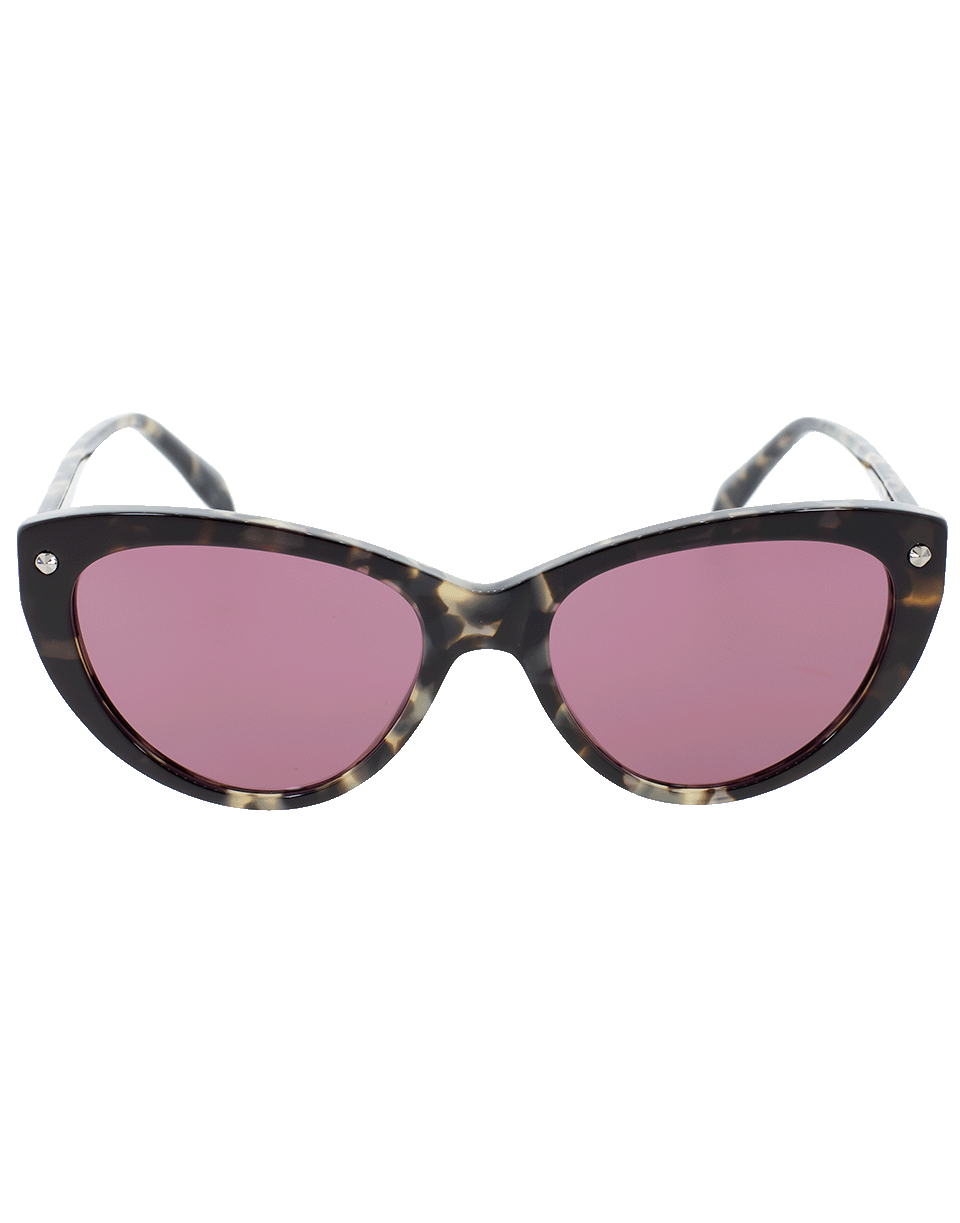 ALEXANDER MCQUEEN-Violet Cat Eye Sunglasses-VIOLET