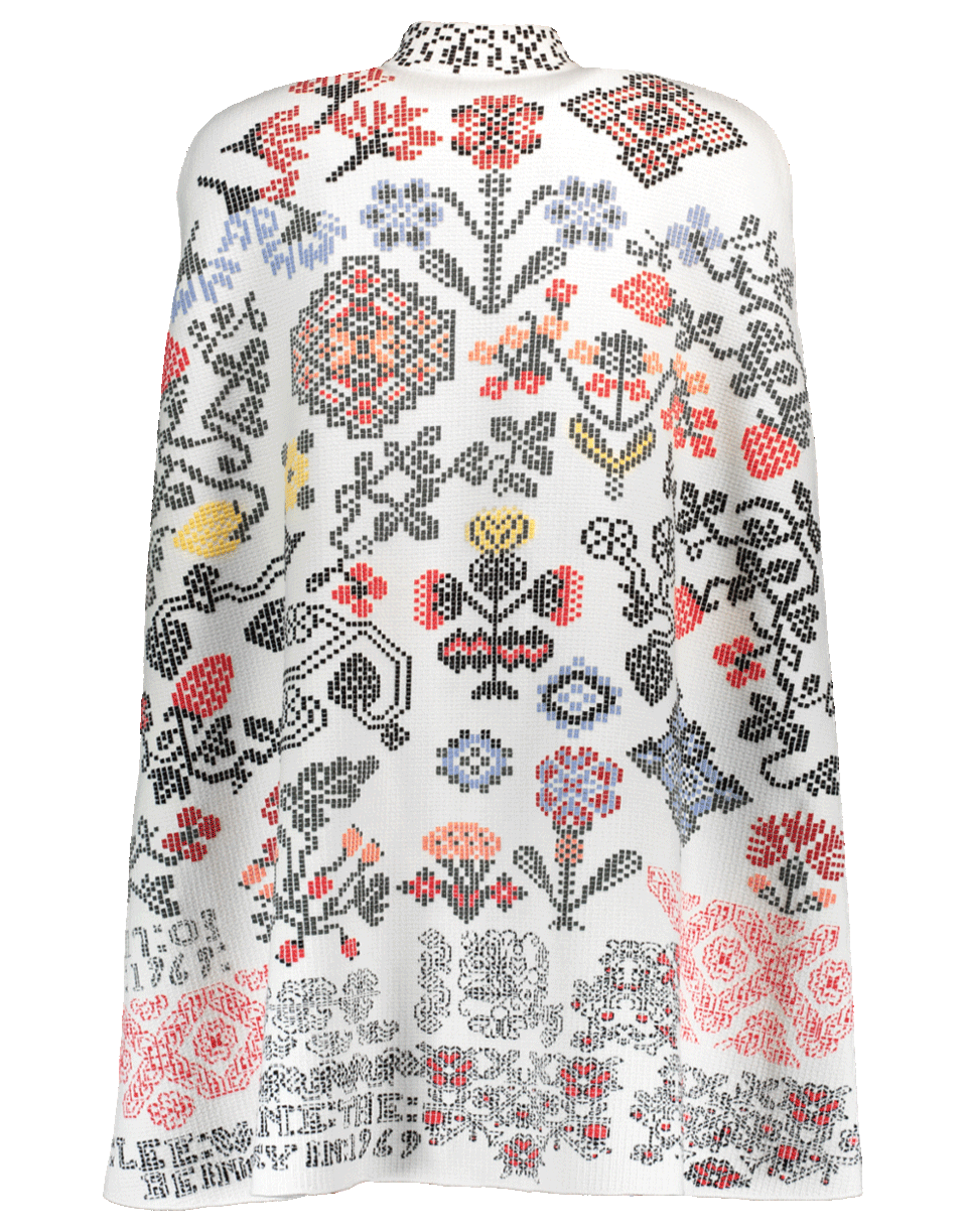 ALEXANDER MCQUEEN-Multi Print Cape-