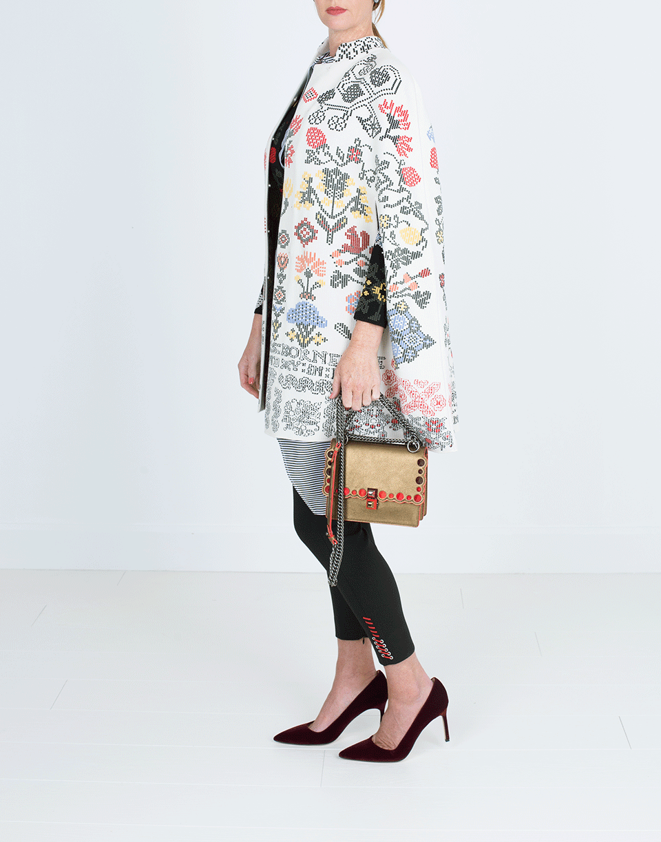 ALEXANDER MCQUEEN-Multi Print Cape-