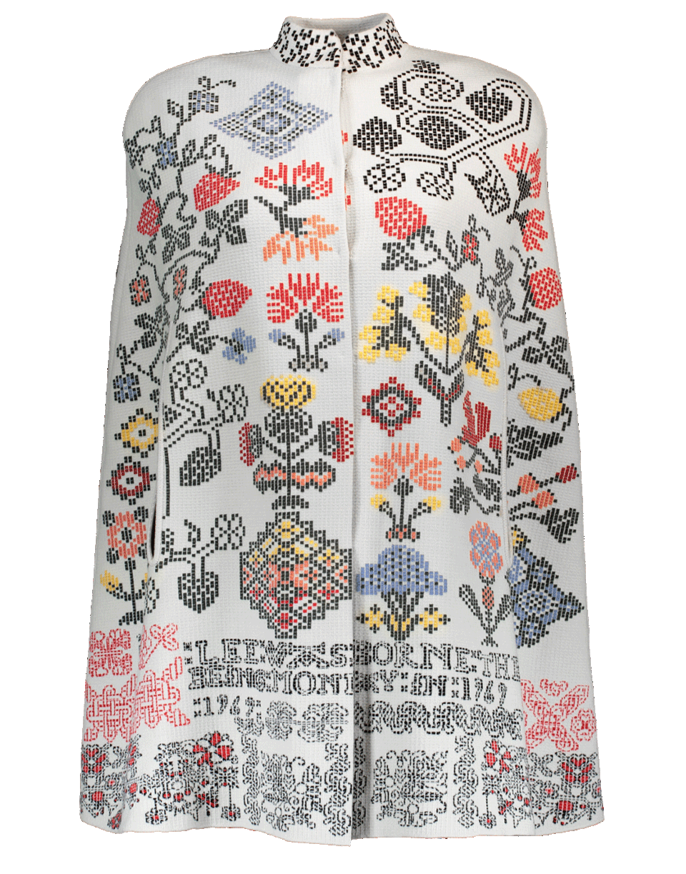 ALEXANDER MCQUEEN-Multi Print Cape-