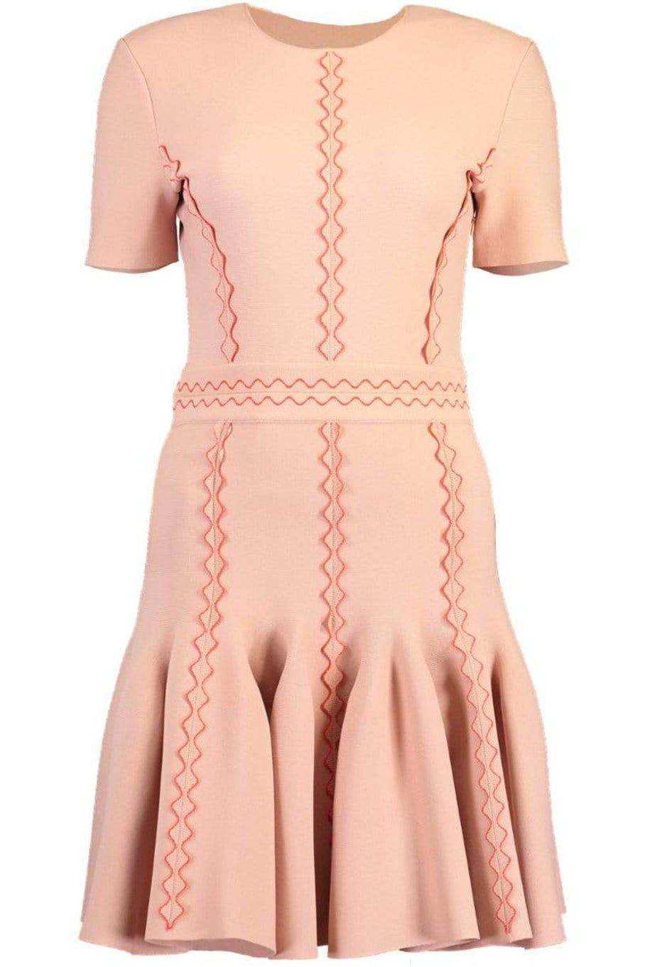 ALEXANDER MCQUEEN-Scallop Knit Dress-