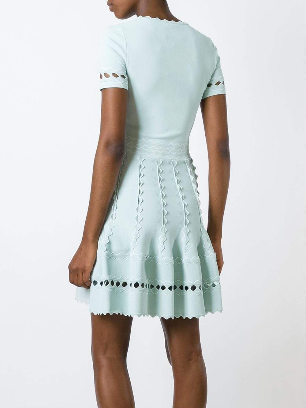 ALEXANDER MCQUEEN-3-D Scallop Dress-