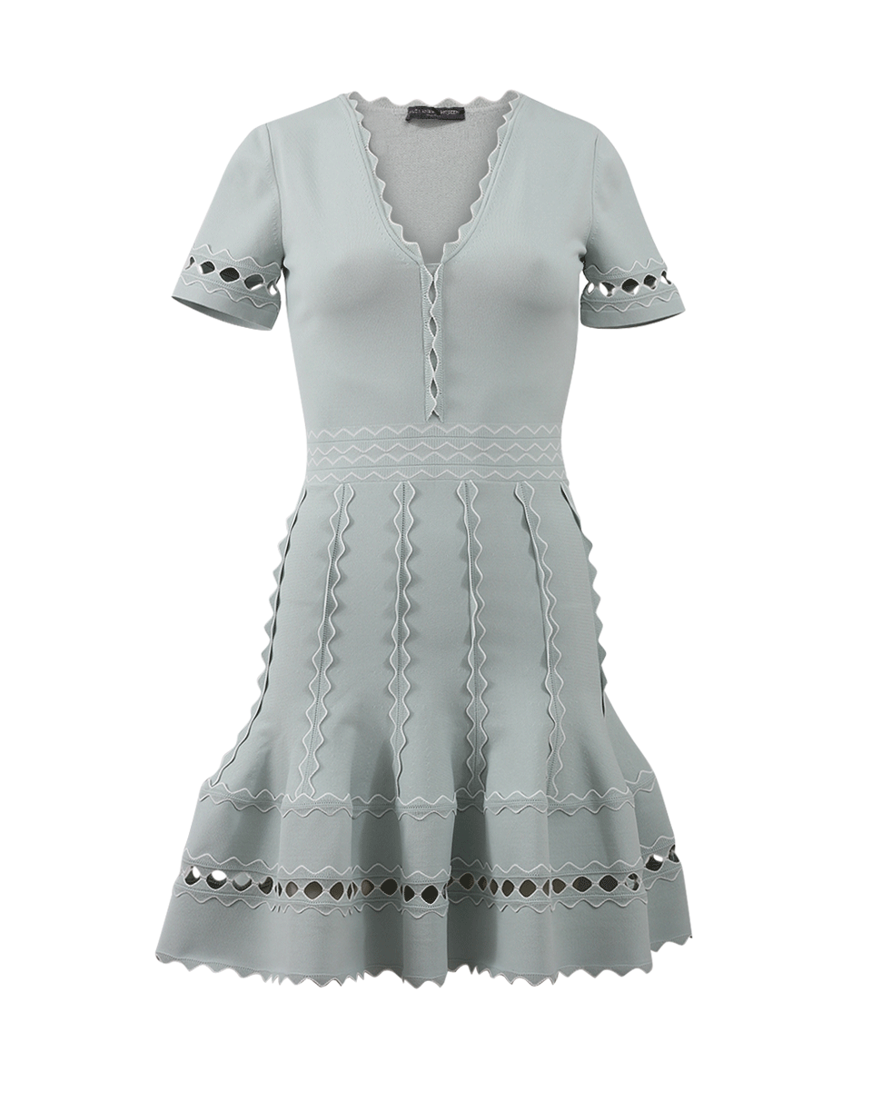 ALEXANDER MCQUEEN-3-D Scallop Dress-