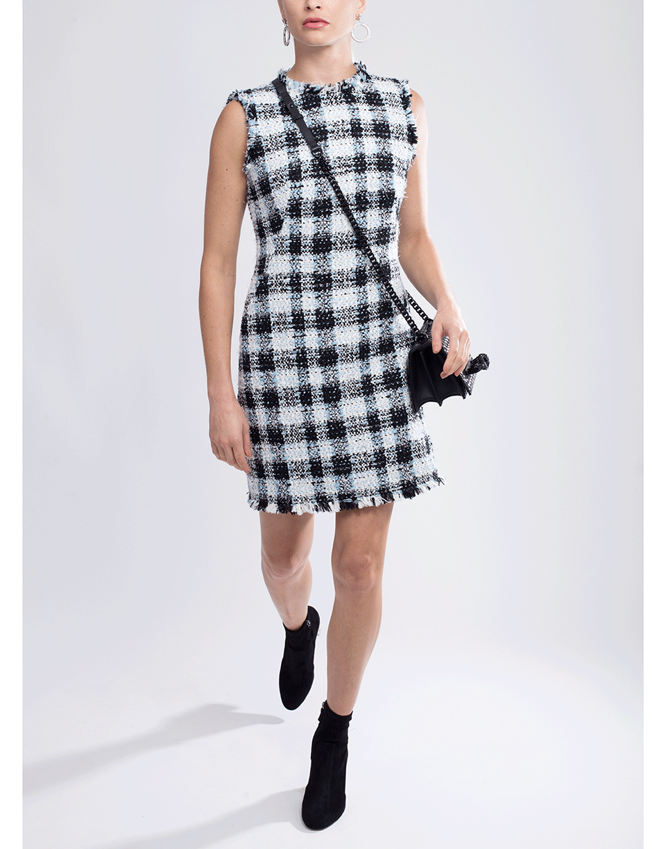 ALEXANDER MCQUEEN-Tweed Pencil Dress-
