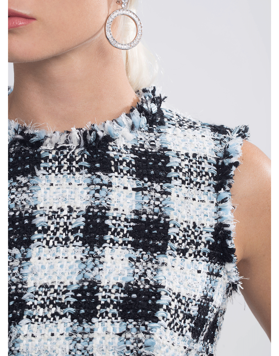 ALEXANDER MCQUEEN-Tweed Pencil Dress-