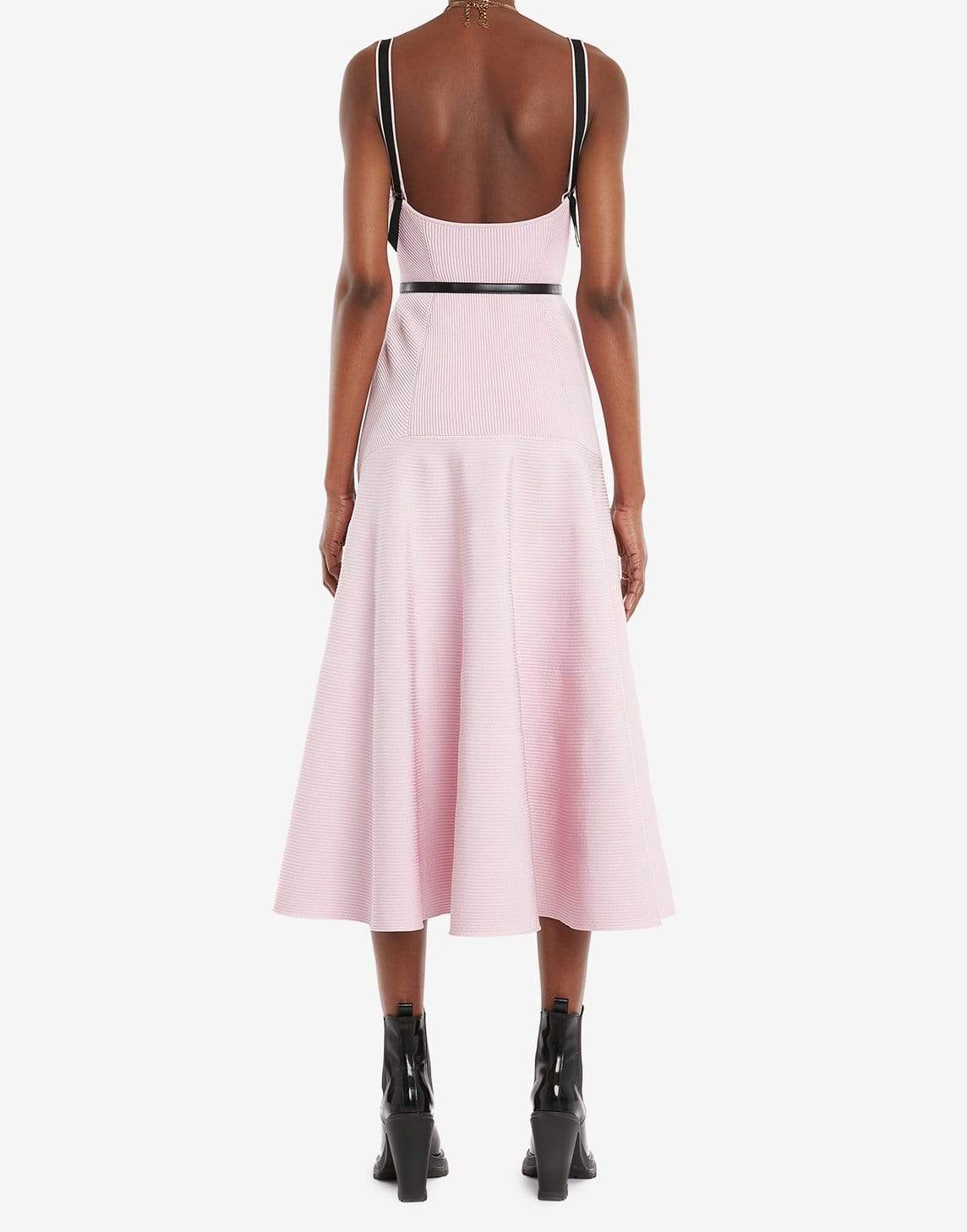 ALEXANDER MCQUEEN-Stretch Viscose Knit Dress-