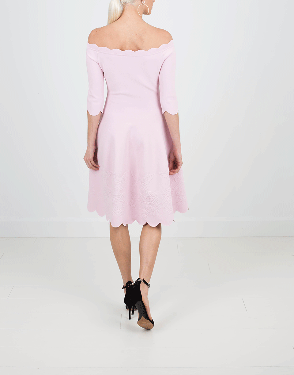 ALEXANDER MCQUEEN-Off Shoulder Dress-