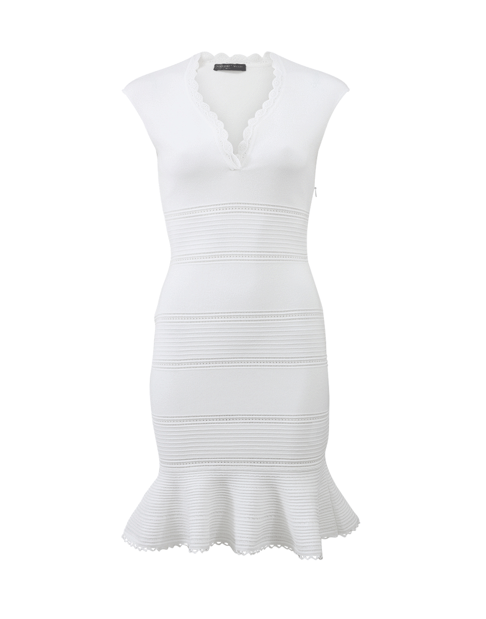 ALEXANDER MCQUEEN-Ruffle Bottom Dress-
