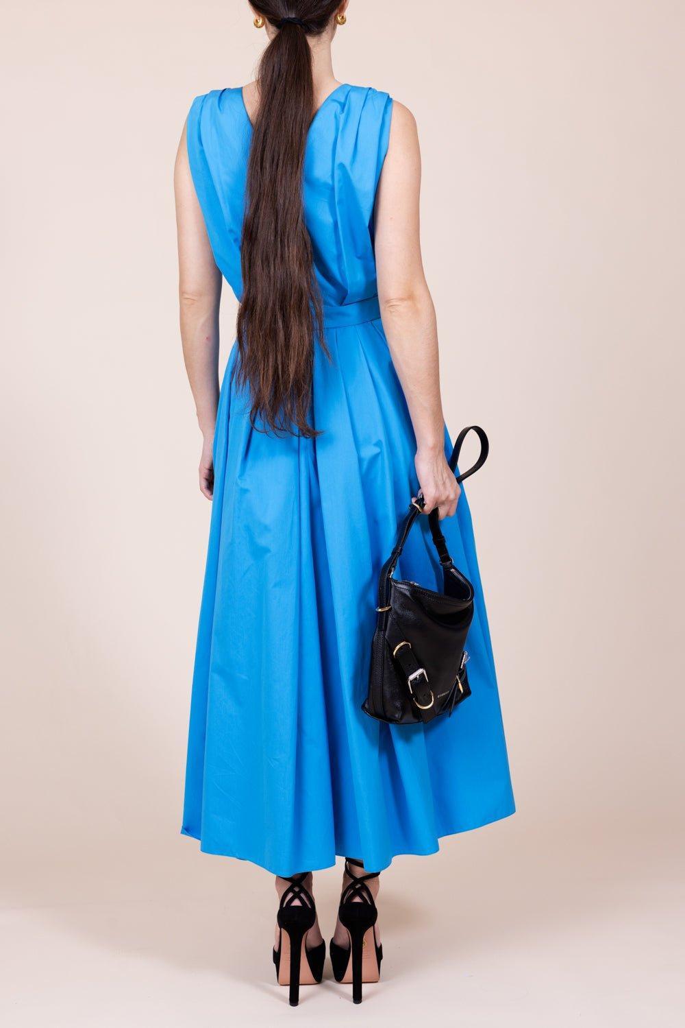 ALEXANDER MCQUEEN-Sleeveless Midi Day Dress-