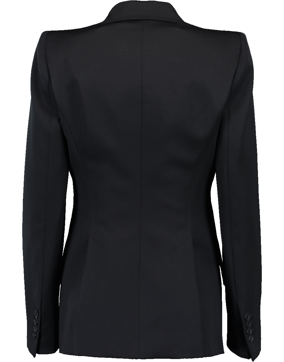 ALEXANDER MCQUEEN-Peak Lapel Single Button Blazer-