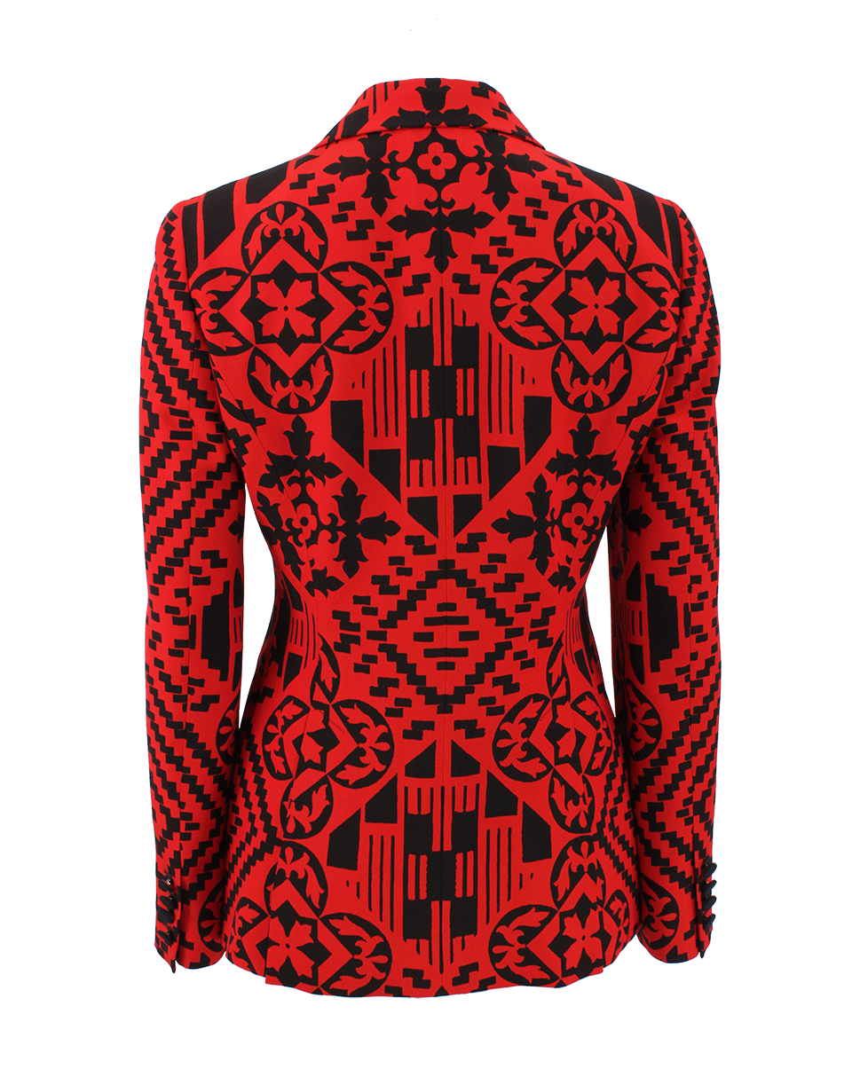 ALEXANDER MCQUEEN-One Button Patchwork Blazer-