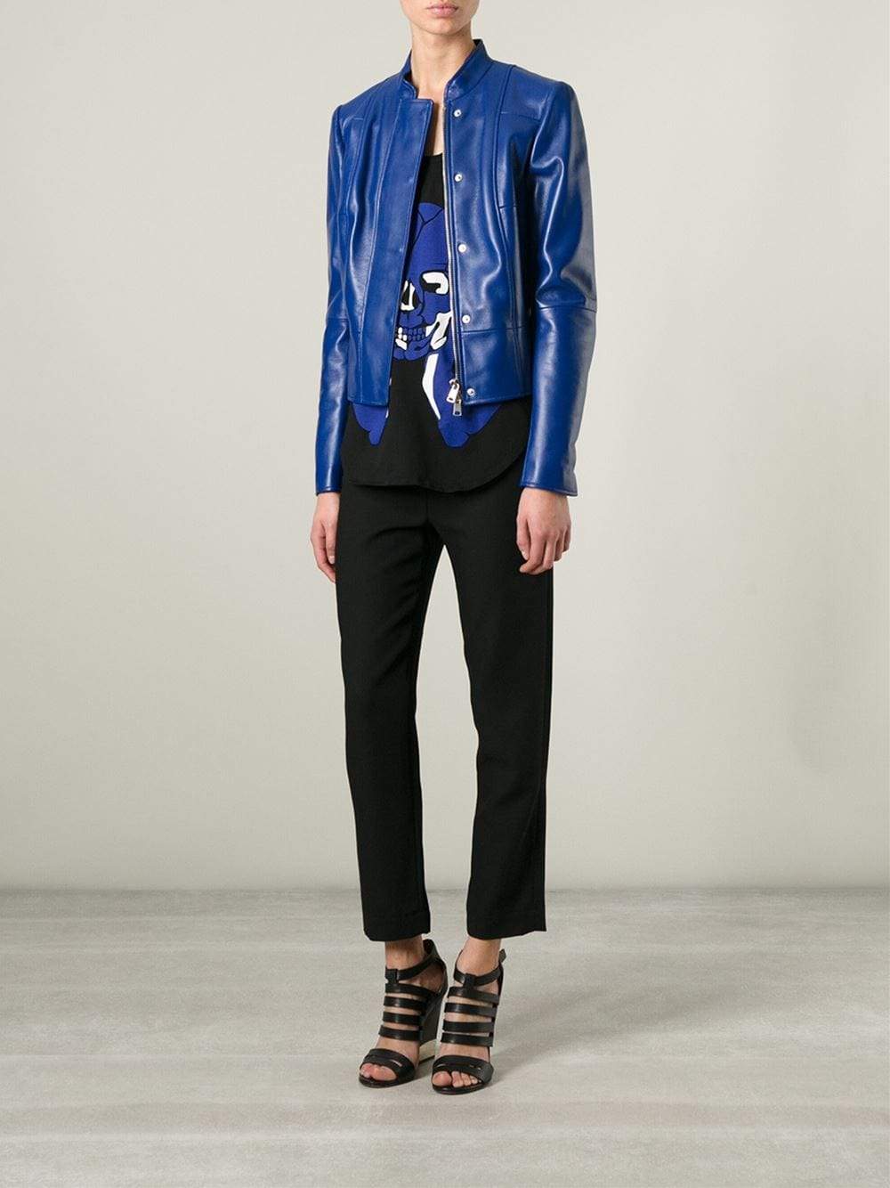 ALEXANDER MCQUEEN-Leather Jacket-