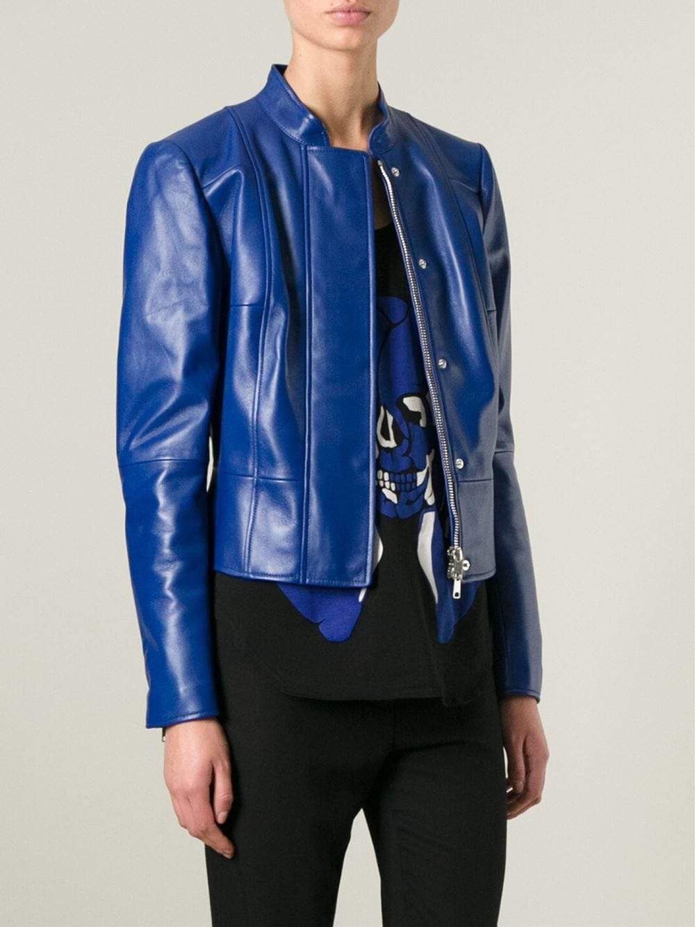 ALEXANDER MCQUEEN-Leather Jacket-