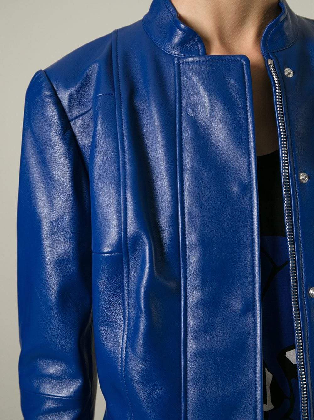 ALEXANDER MCQUEEN-Leather Jacket-