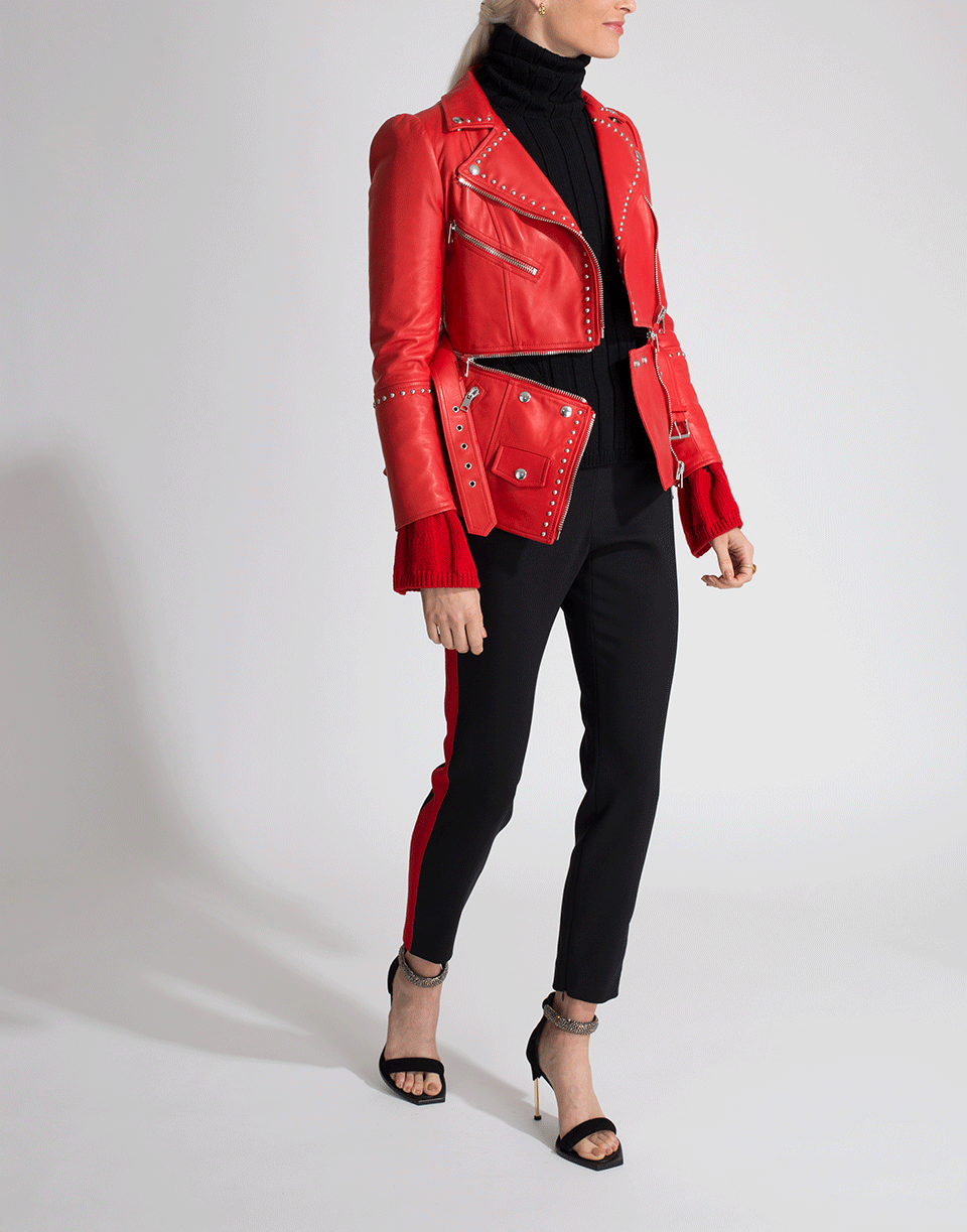 ALEXANDER MCQUEEN-Studded Leather Jacket-