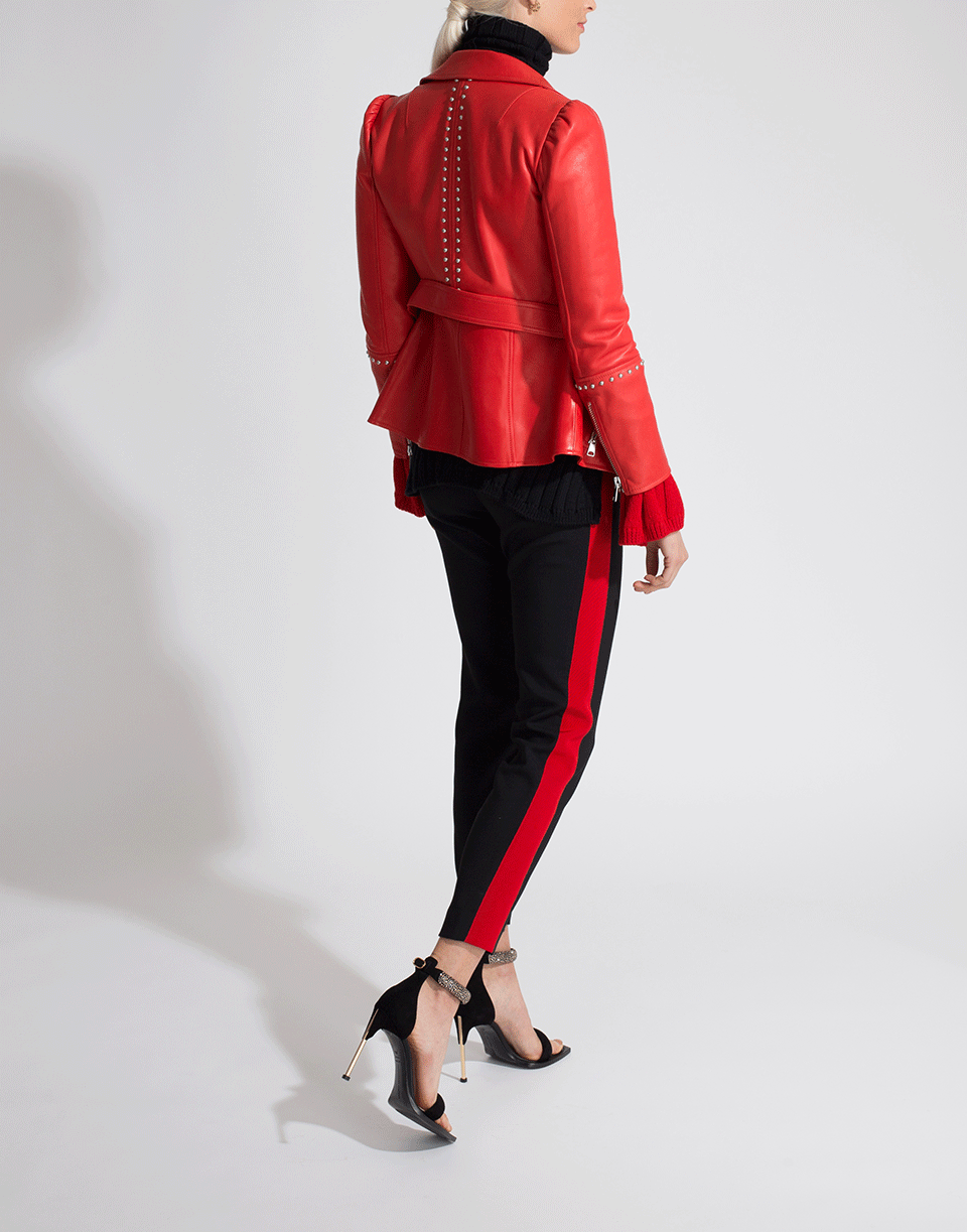 ALEXANDER MCQUEEN-Studded Leather Jacket-