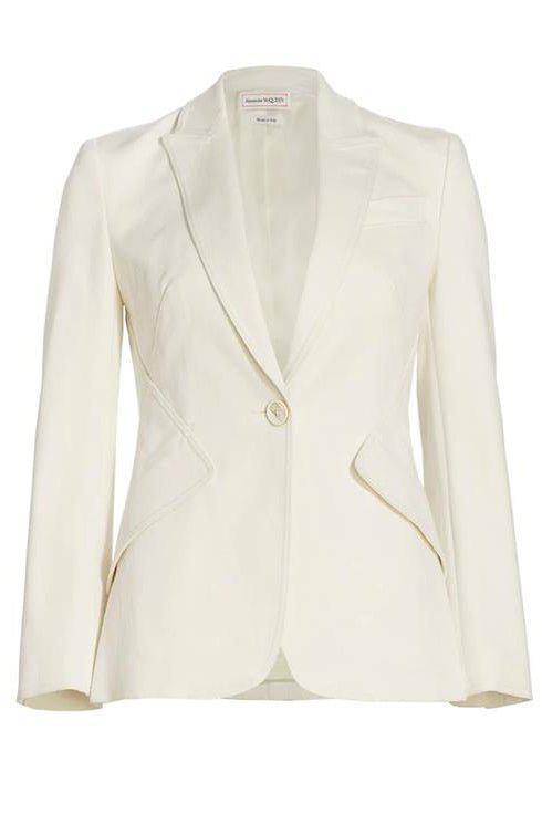ALEXANDER MCQUEEN-Tailored Denim Jacket-