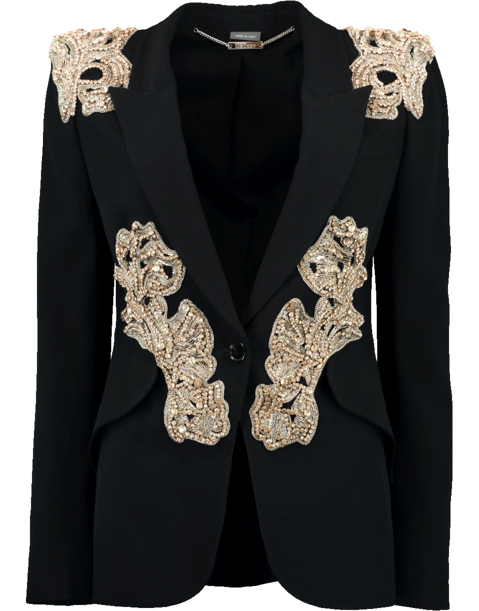 ALEXANDER MCQUEEN-Beaded Cocktail Blazer-