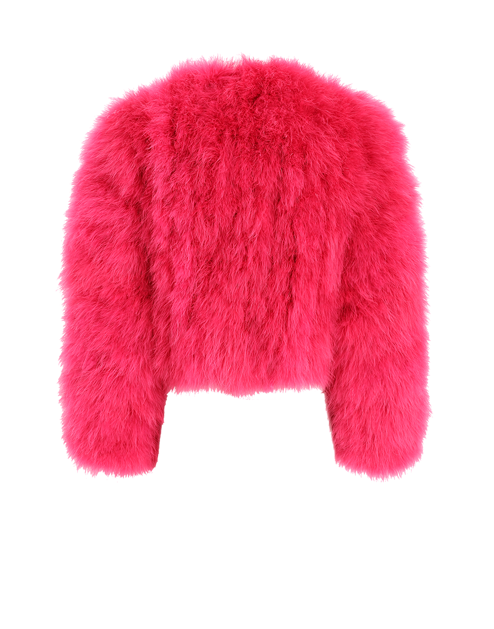 ALEXANDER MCQUEEN-Maribou Feather Jacket-PINK