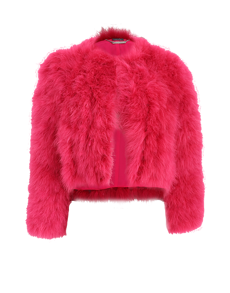 ALEXANDER MCQUEEN-Maribou Feather Jacket-PINK