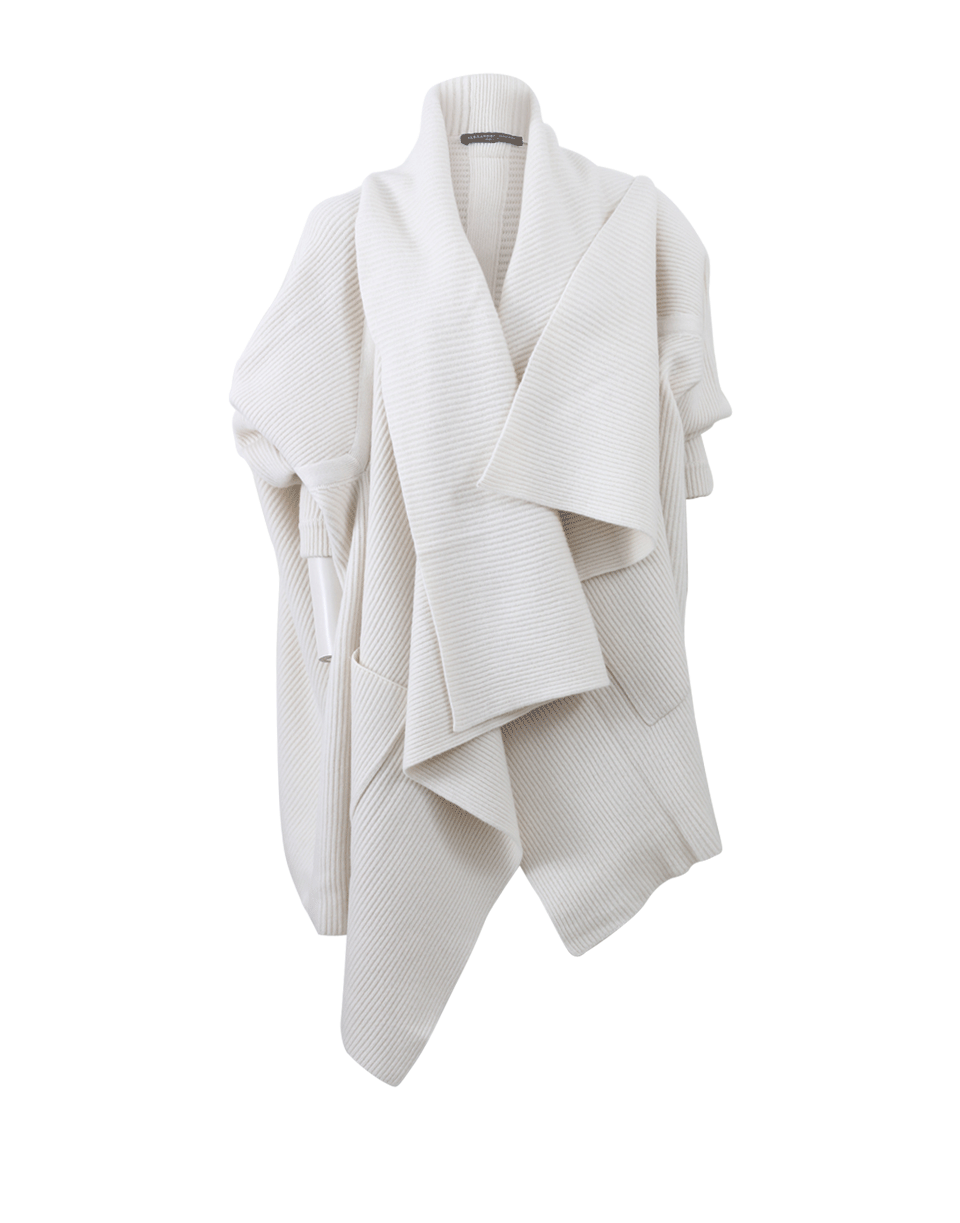ALEXANDER MCQUEEN-Knit And Ribbed Shawl-
