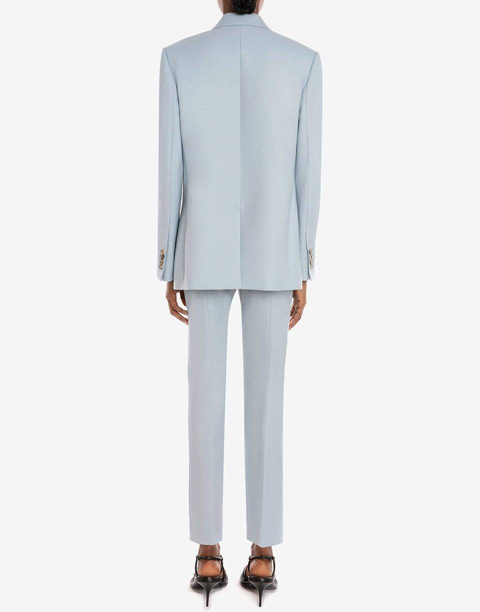 ALEXANDER MCQUEEN-Blue Low Waist Tailored Trousers-BLUE