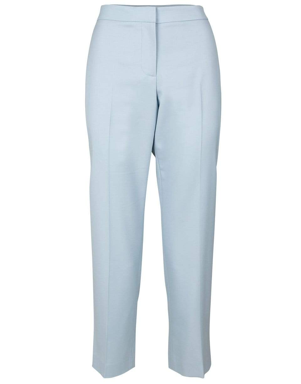 ALEXANDER MCQUEEN-Blue Low Waist Tailored Trousers-BLUE