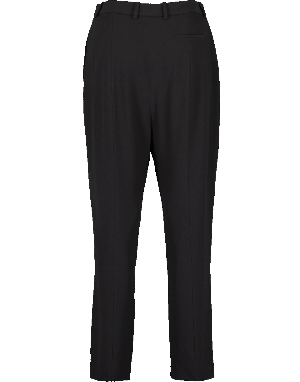 ALEXANDER MCQUEEN-High Waist Cigarette Trouser-BLACK