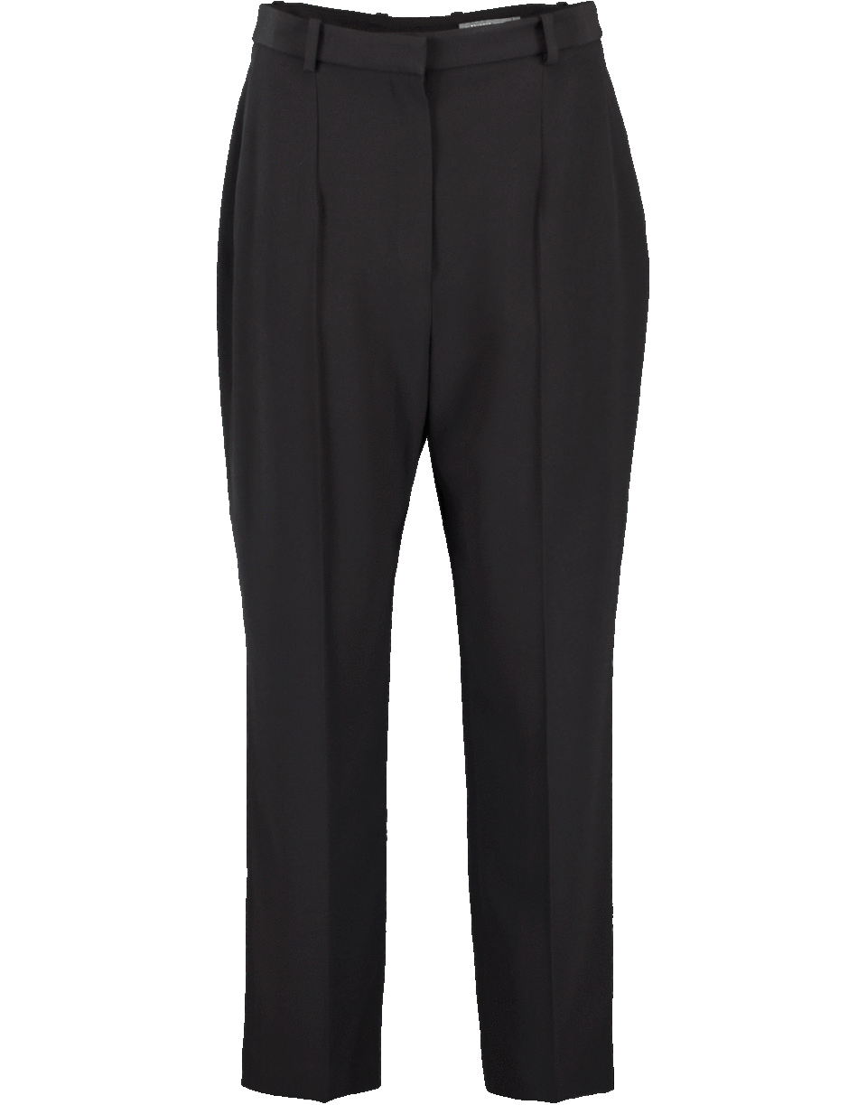 ALEXANDER MCQUEEN-High Waist Cigarette Trouser-BLACK