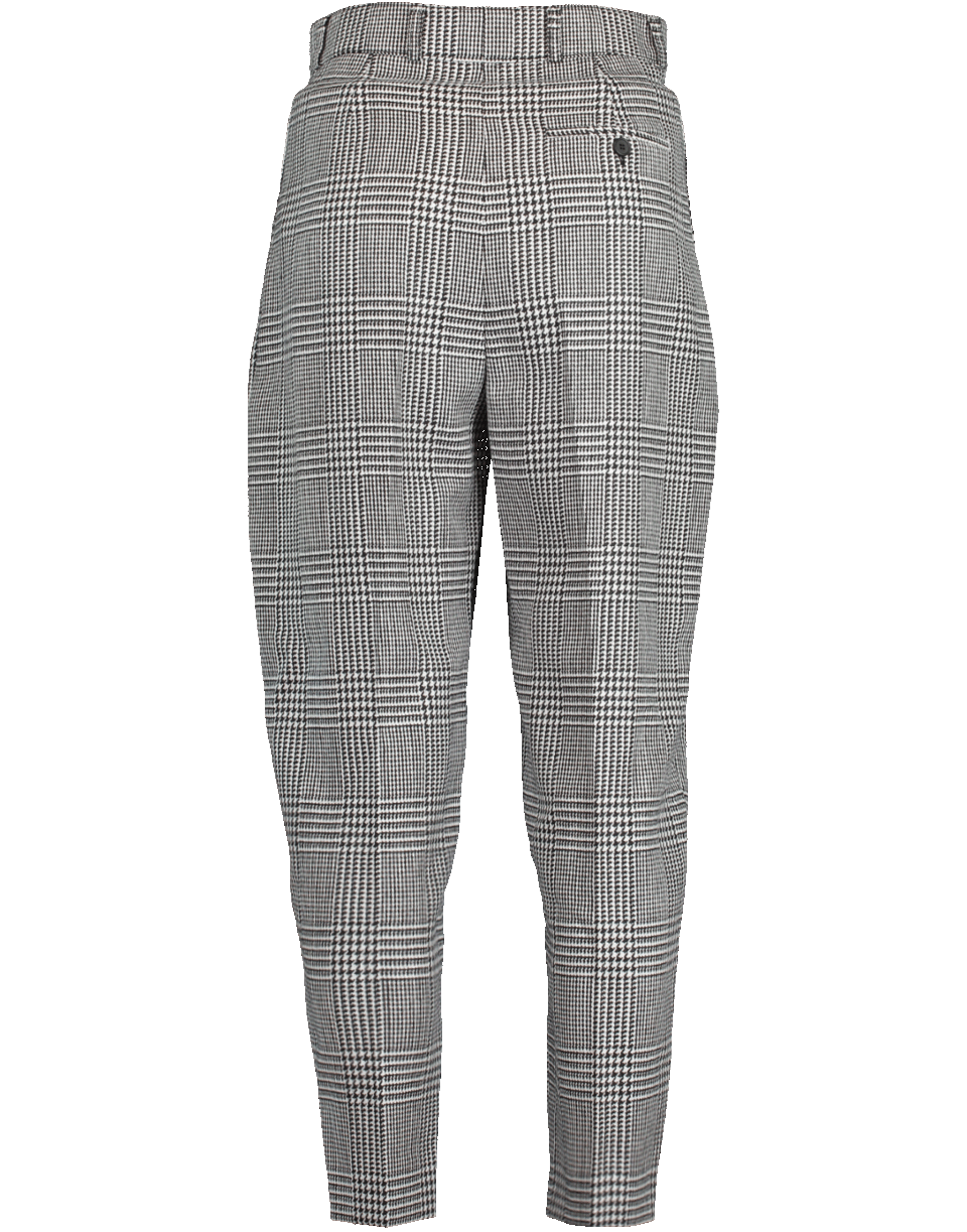 ALEXANDER MCQUEEN-High Waist Check Pant-