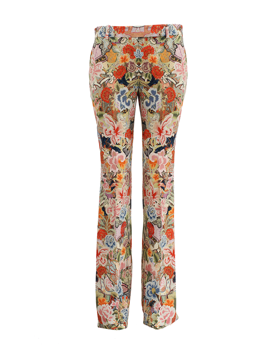 ALEXANDER MCQUEEN-Bootcut Tab Print Pant-