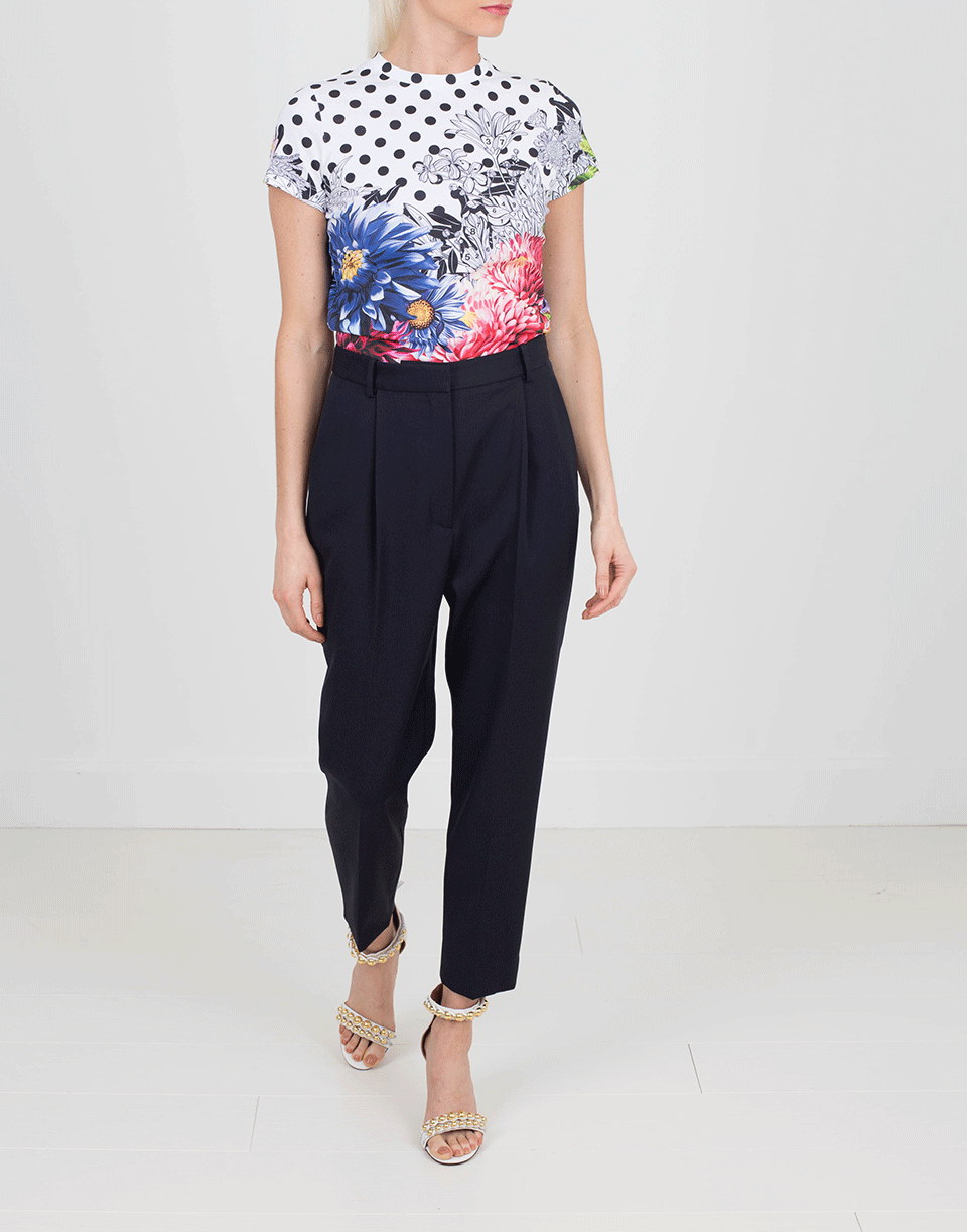 ALEXANDER MCQUEEN-Pleated Pant-NAVY