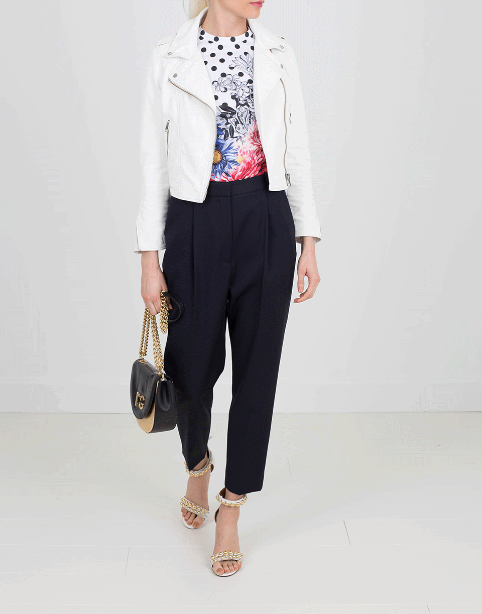 ALEXANDER MCQUEEN-Pleated Pant-NAVY