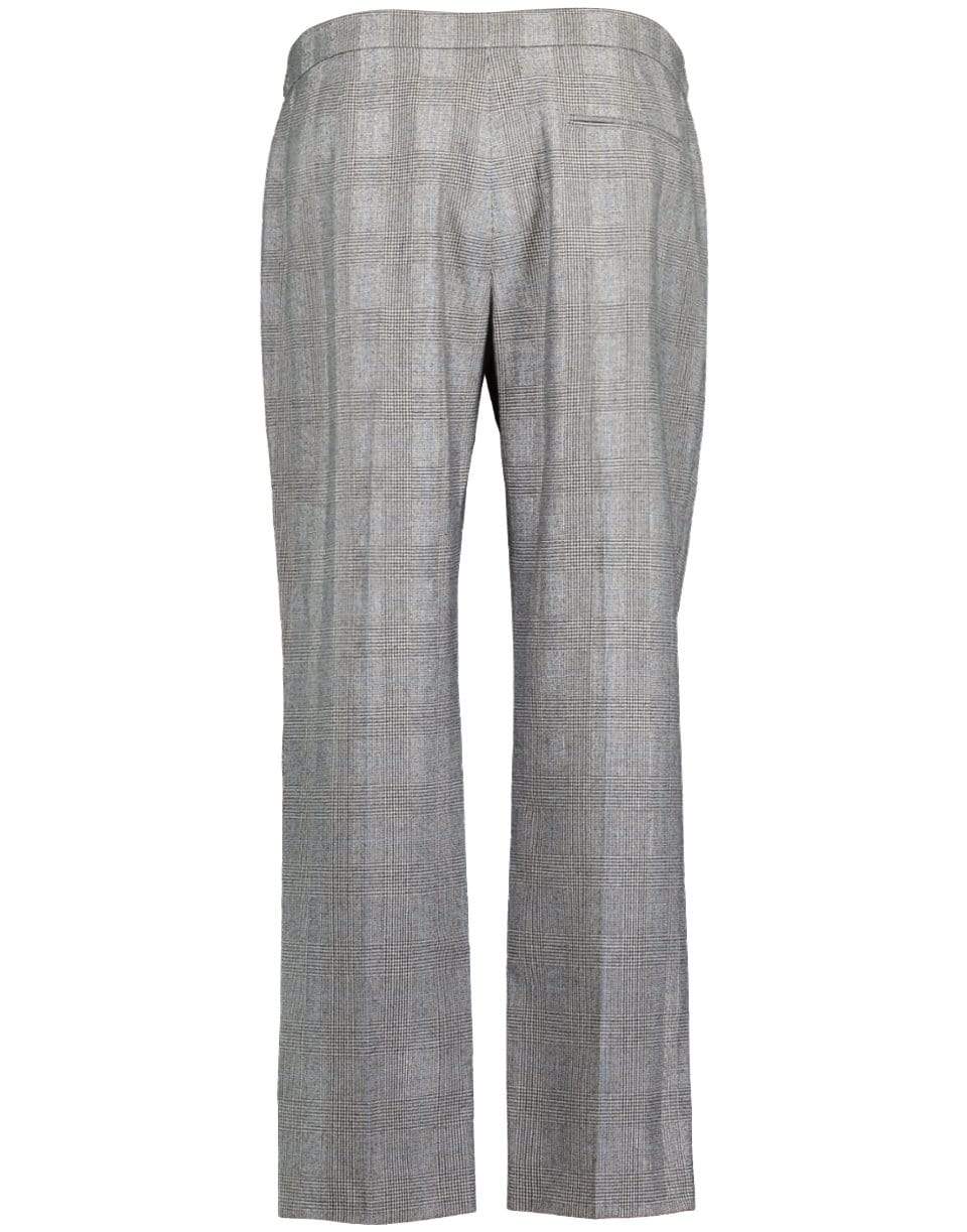 ALEXANDER MCQUEEN-Black and Ivory Cigarette Trouser-