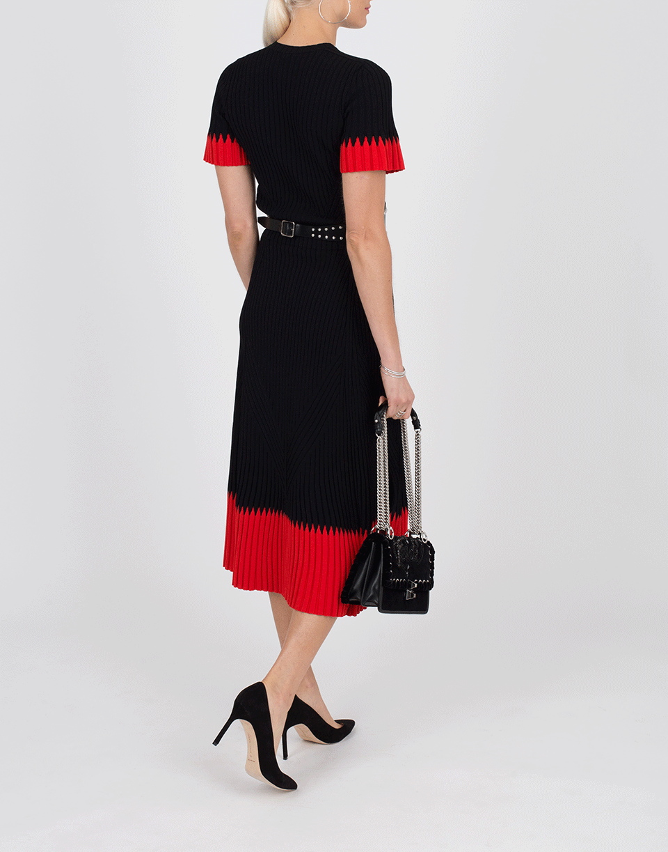ALEXANDER MCQUEEN-Knit Midi Skirt-