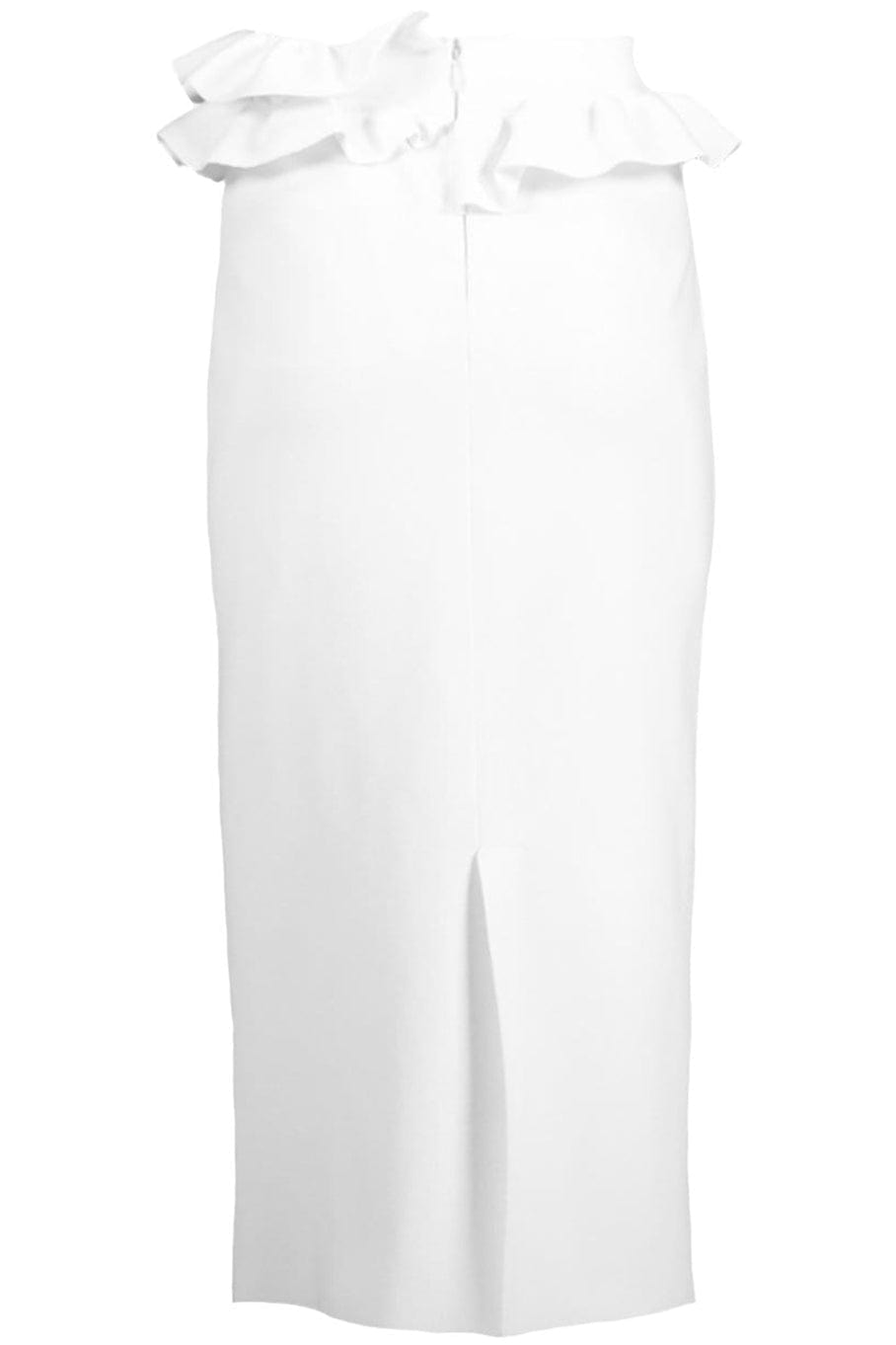ALEXANDER MCQUEEN-Knit Pull On Skirt With Ruffle-