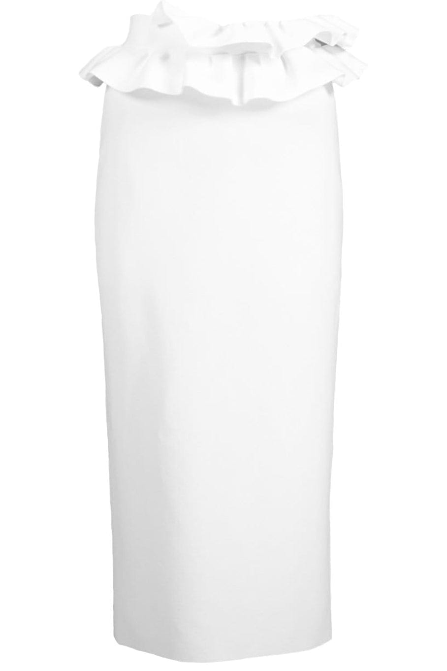 ALEXANDER MCQUEEN-Knit Pull On Skirt With Ruffle-